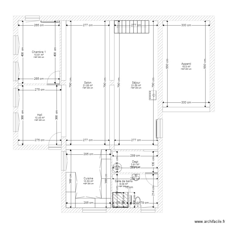 ASMUS RDC. Plan de 0 pièce et 0 m2