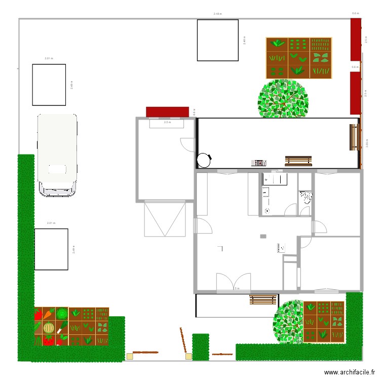 maison Miré aménagement extérieur REALISATION AU 24 SEPT 2020. Plan de 0 pièce et 0 m2