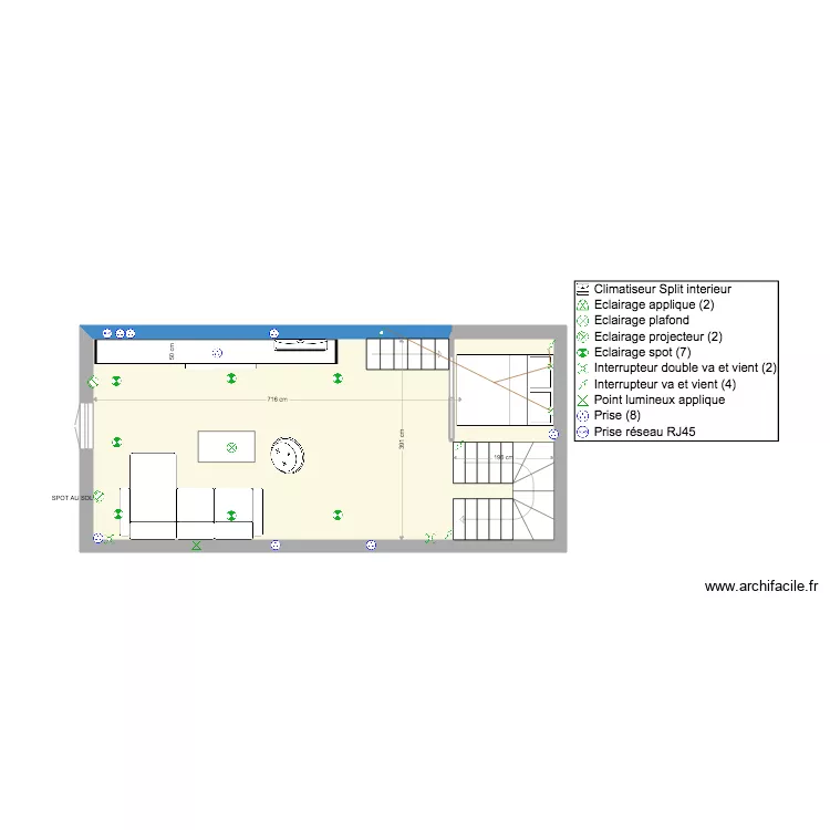 MAISON  NIVEAU 2 VERSION 3. Plan de 