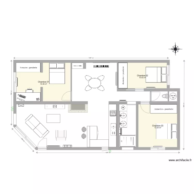 Maison L&eacute;ognan Plan &eacute;lectricit&eacute; Prise ext. Plan de 