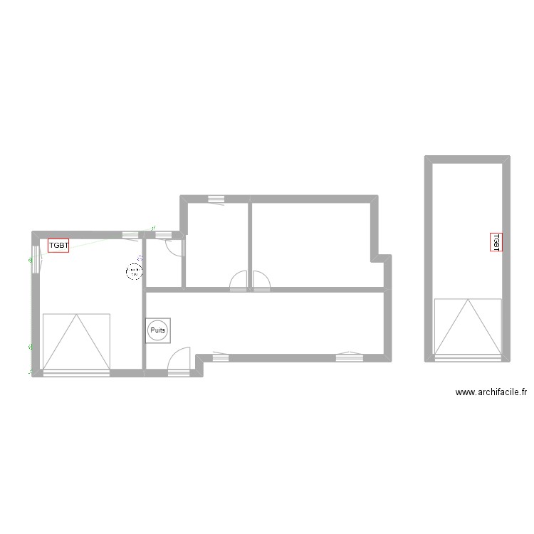 talamoni 2. Plan de 6 pièces et 78 m2