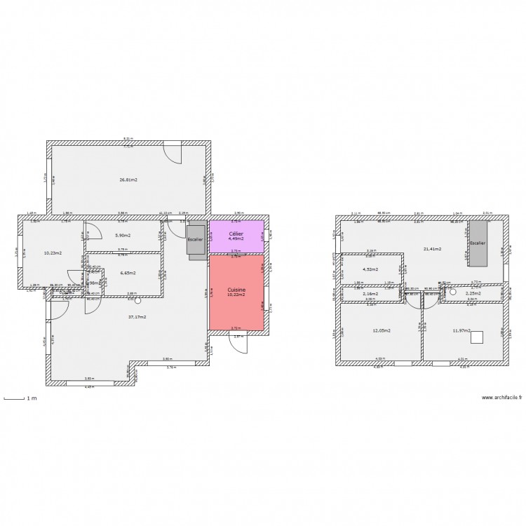 Maison. Plan de 0 pièce et 0 m2