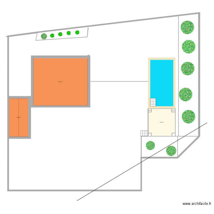 piscone. Plan de 0 pièce et 0 m2