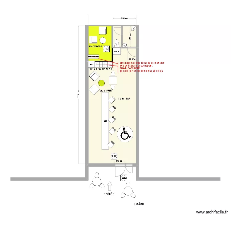 Les Koloc's mezzanime travaux. Plan de 0 pièce et 0 m2