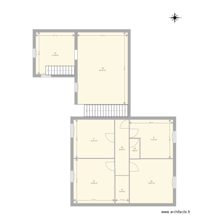 1er Maison. Plan de 0 pièce et 0 m2