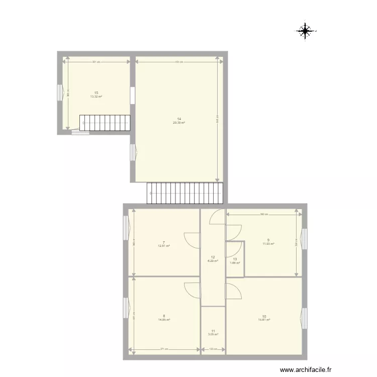 1er Maison. Plan de 