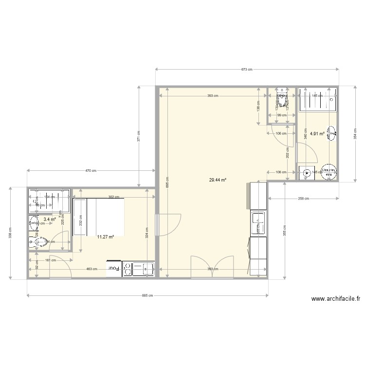 Appartements Le Conquet V2. Plan de 0 pièce et 0 m2
