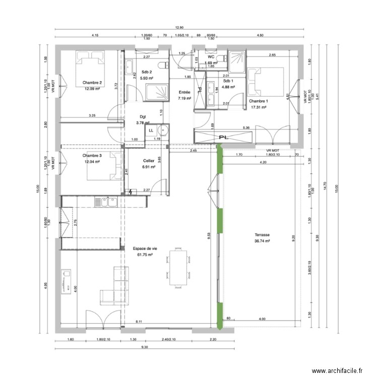 Bretteville. Plan de 0 pièce et 0 m2