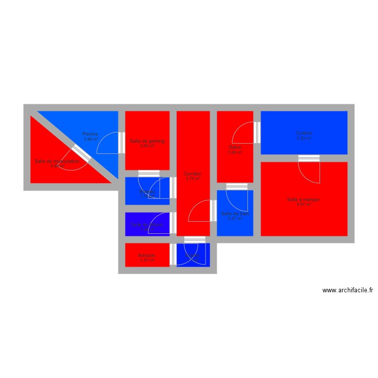 Maison 2. Plan de 0 pièce et 0 m2