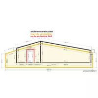 vue de c&ocirc;t&eacute; des pignons en surprojection
