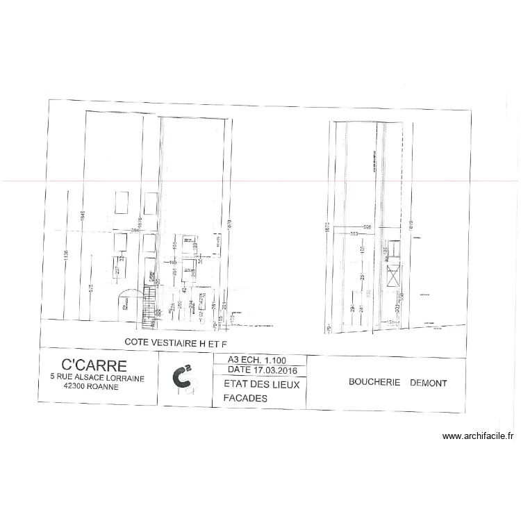 DEMONT PLAN 3. Plan de 