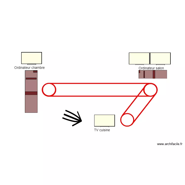 C&acirc;blage entre &eacute;crans 01 . Plan de 