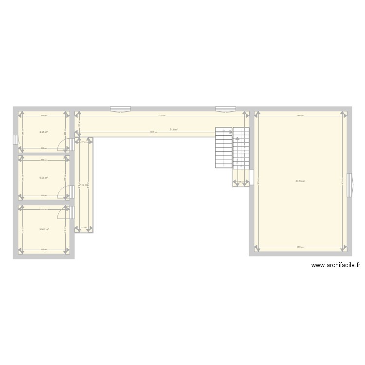 GRANGE MILLET ETAGE. Plan de 0 pièce et 0 m2