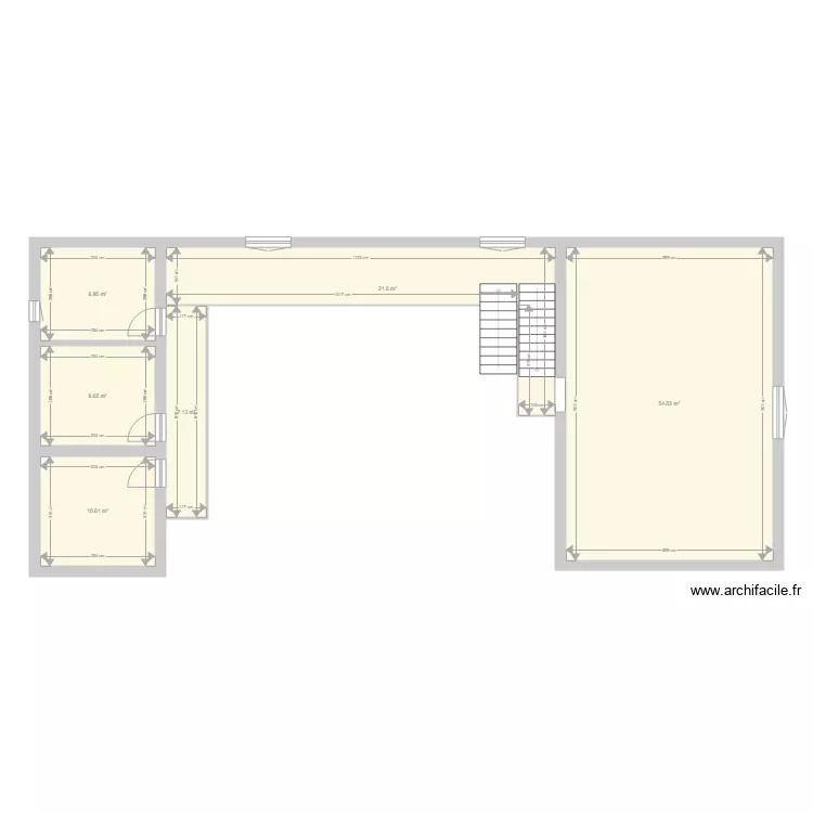 GRANGE MILLET ETAGE. Plan de 
