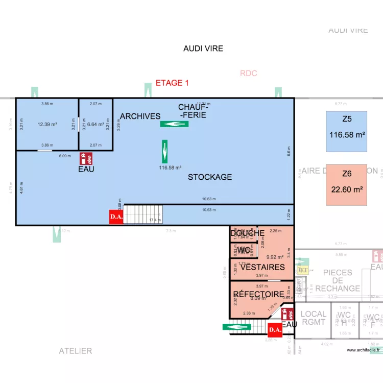 PLAN EMEC AUDI VIRE ETAGE 1. Plan de 