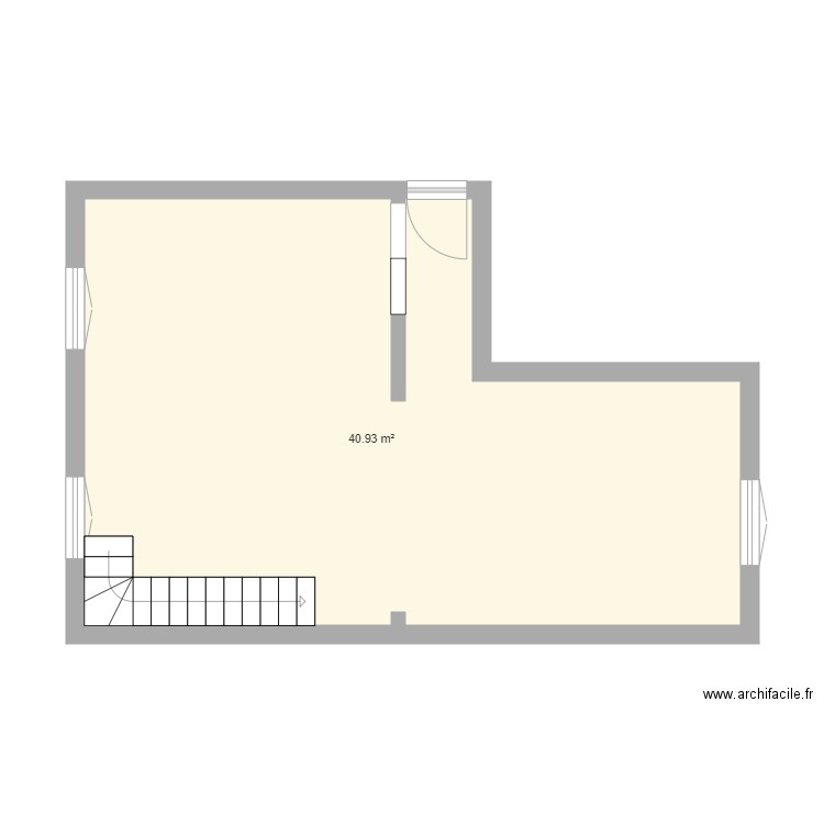Rennes 6ème étage NU. Plan de 0 pièce et 0 m2
