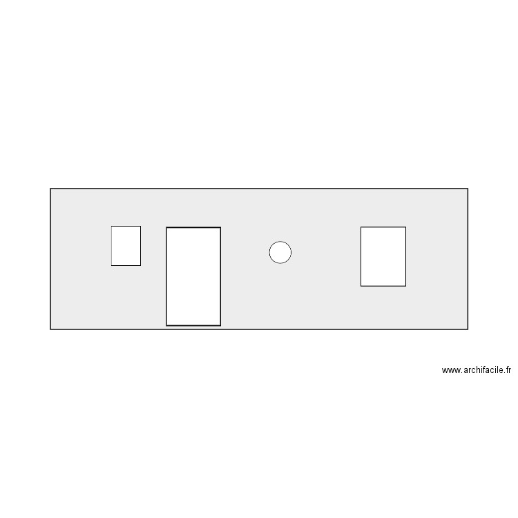 Façade sud. Plan de 0 pièce et 0 m2