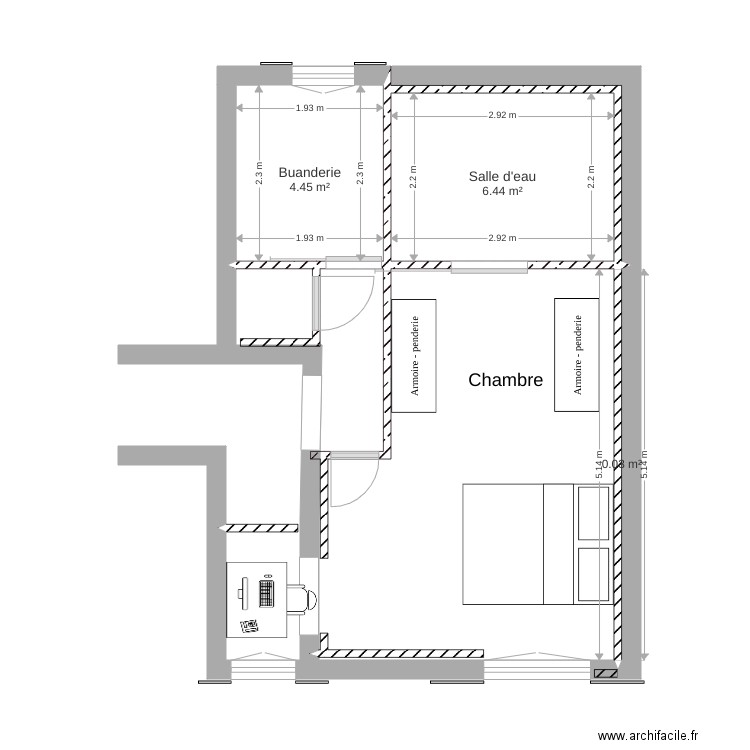 Projet garage Cavirac. Plan de 0 pièce et 0 m2