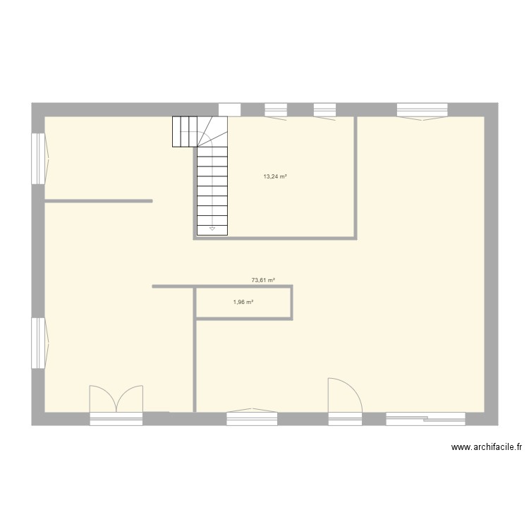 FLF 1. Plan de 7 pièces et 183 m2