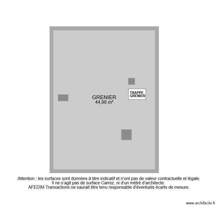 BI 7975 GRENIER. Plan de 0 pièce et 0 m2