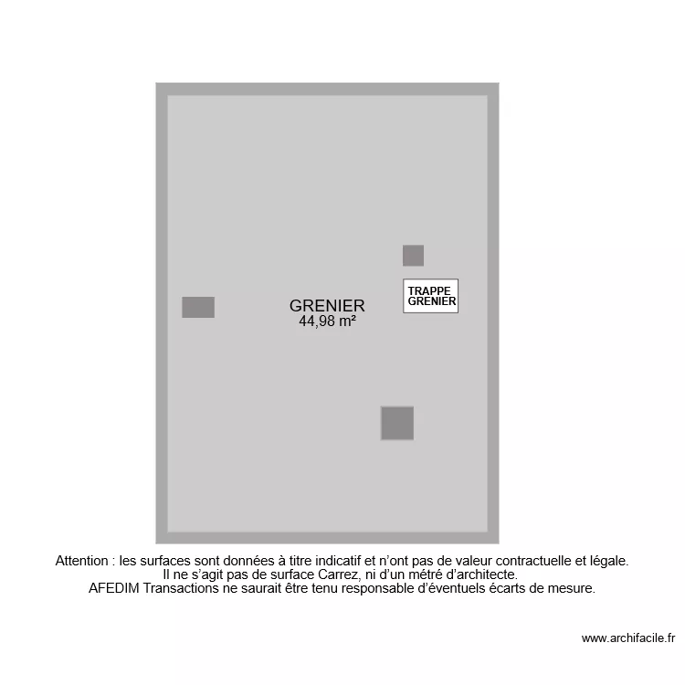 BI 7975 GRENIER. Plan de 