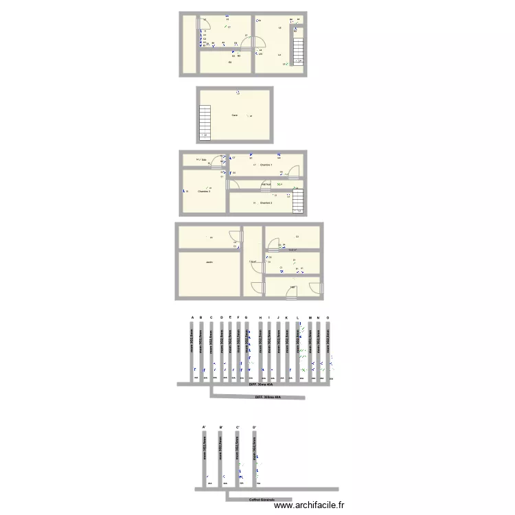 Santogiacomo. Plan de 