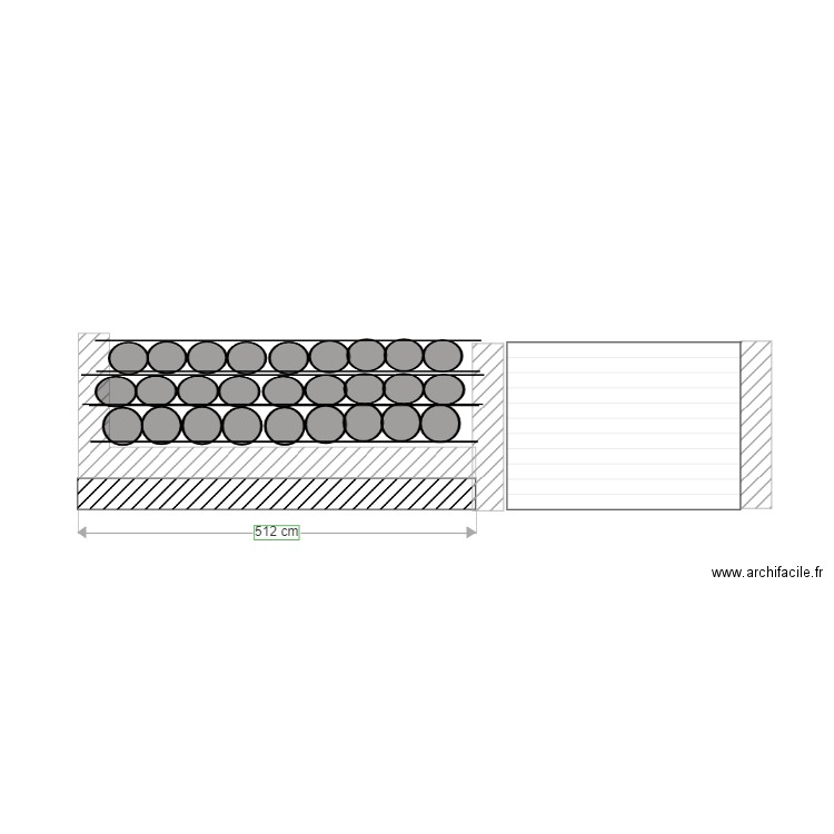 Plan de clôture projetée. Plan de 0 pièce et 0 m2