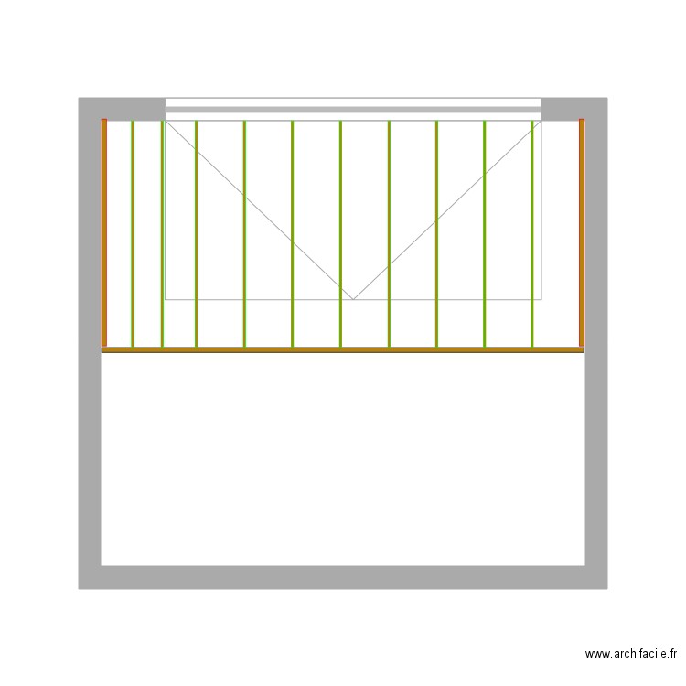 Plan grenier solivage. Plan de 0 pièce et 0 m2