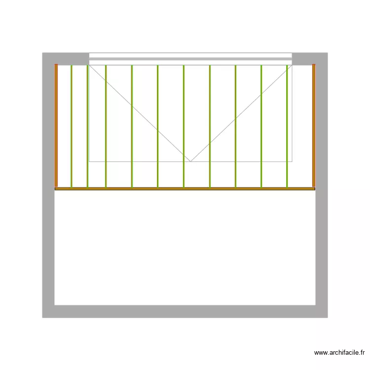 Plan grenier solivage. Plan de 