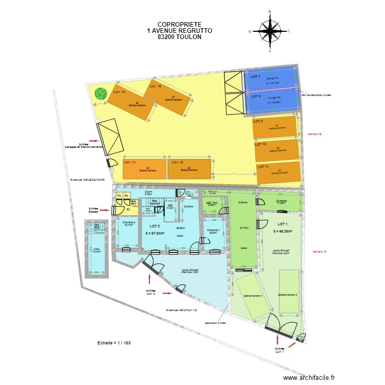 SCI LA GRIVOLEE RDC. Plan de 0 pièce et 0 m2