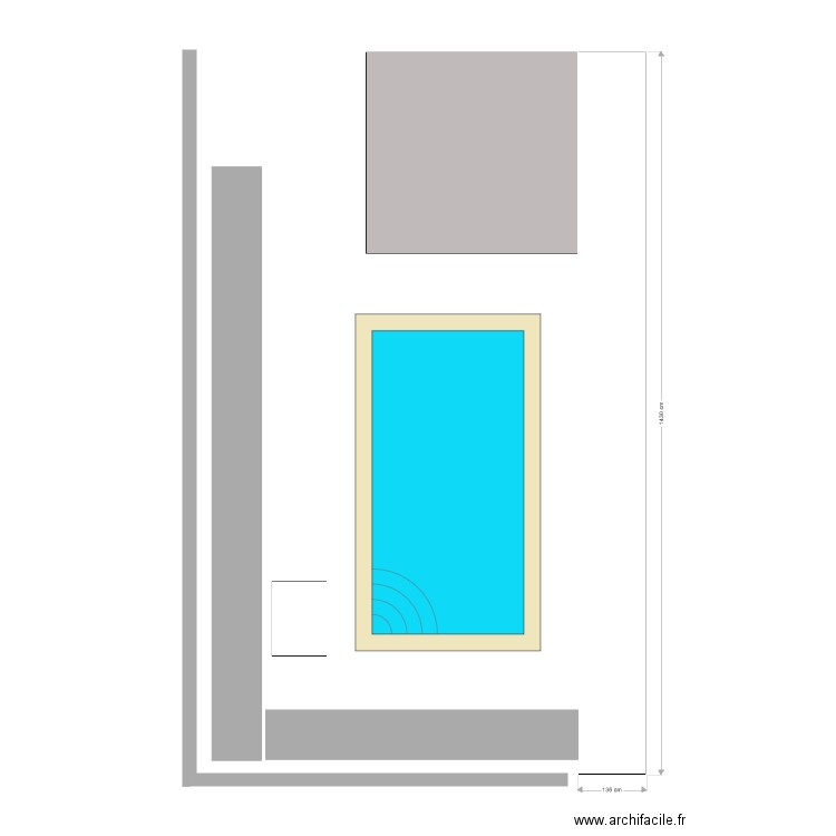 piscine 1. Plan de 0 pièce et 0 m2