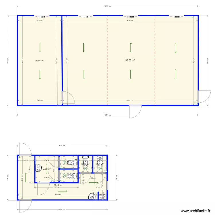 Commune Froidchapelle. Plan de 