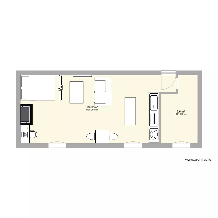 Appart Suez. Plan de 