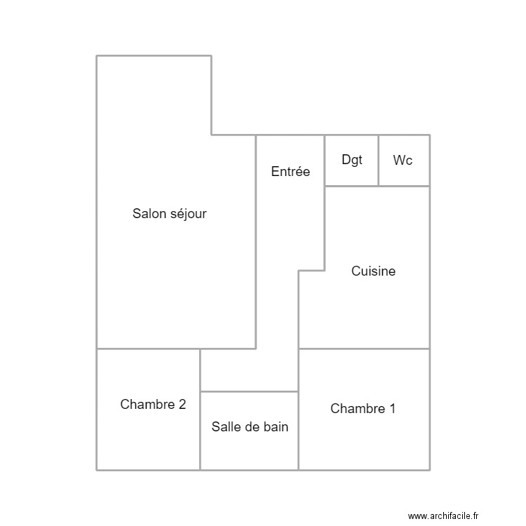 CONCARNEAU SEBIRE. Plan de 8 pièces et 39 m2