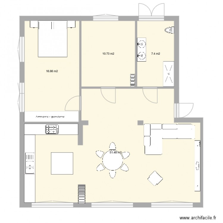 plan appartement 86 m2