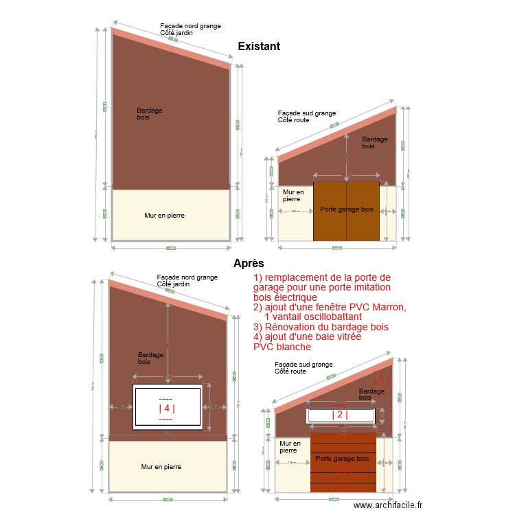 Plan grange après 1. Plan de 0 pièce et 0 m2