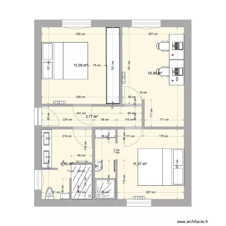 32RDS CHAMBRES V5. Plan de 
