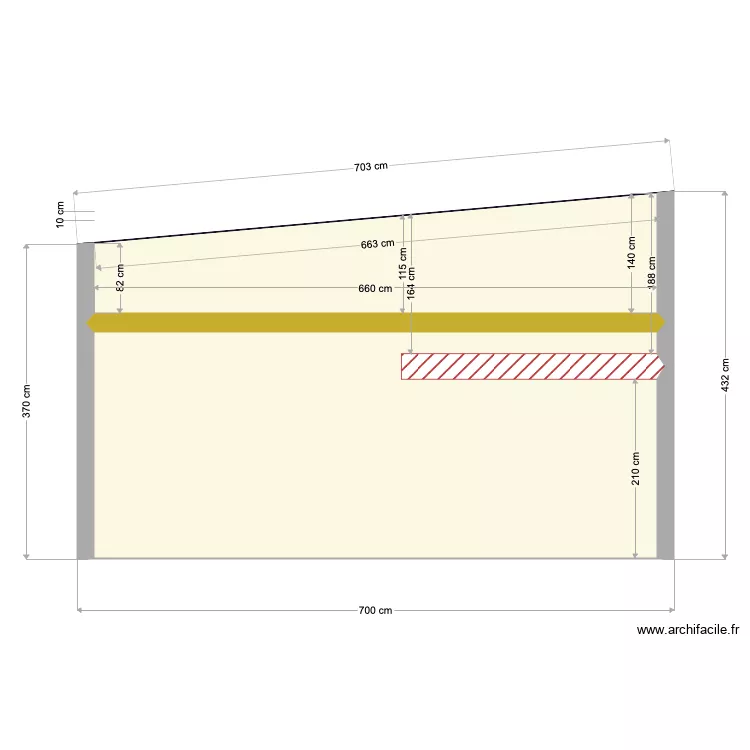 hauteur. Plan de hauteur. Plan de