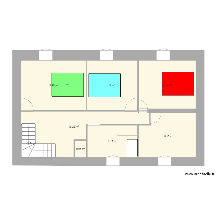 St Clair haut. Plan de 0 pièce et 0 m2