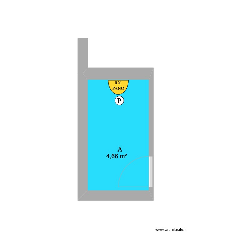 salle pano dr DOUCHET et PRUVOT. Plan de 0 pièce et 0 m2