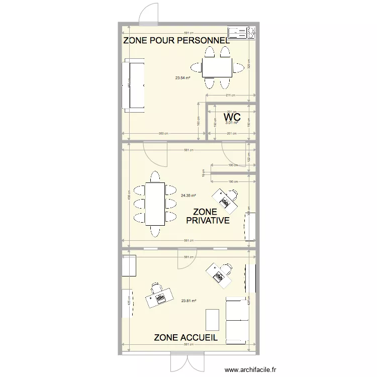 LOCAL BEAUNE LES MINES. Plan de 