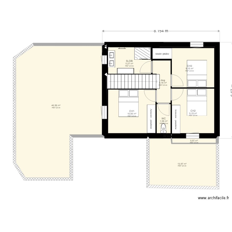 ETAGE1. Plan de 0 pièce et 0 m2