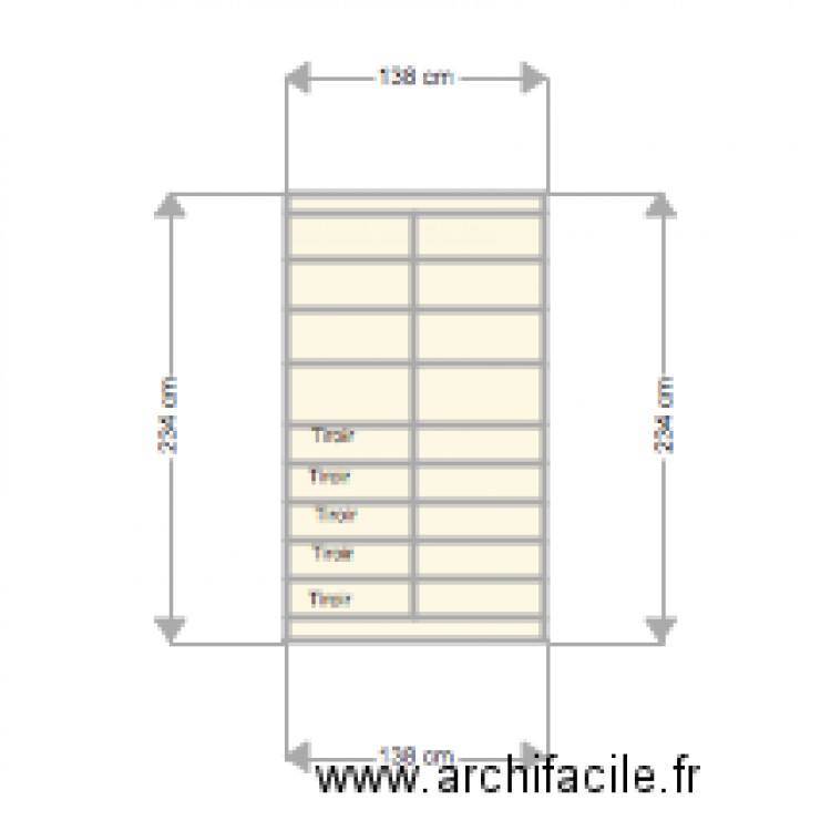 dressing 3. Plan de 0 pièce et 0 m2