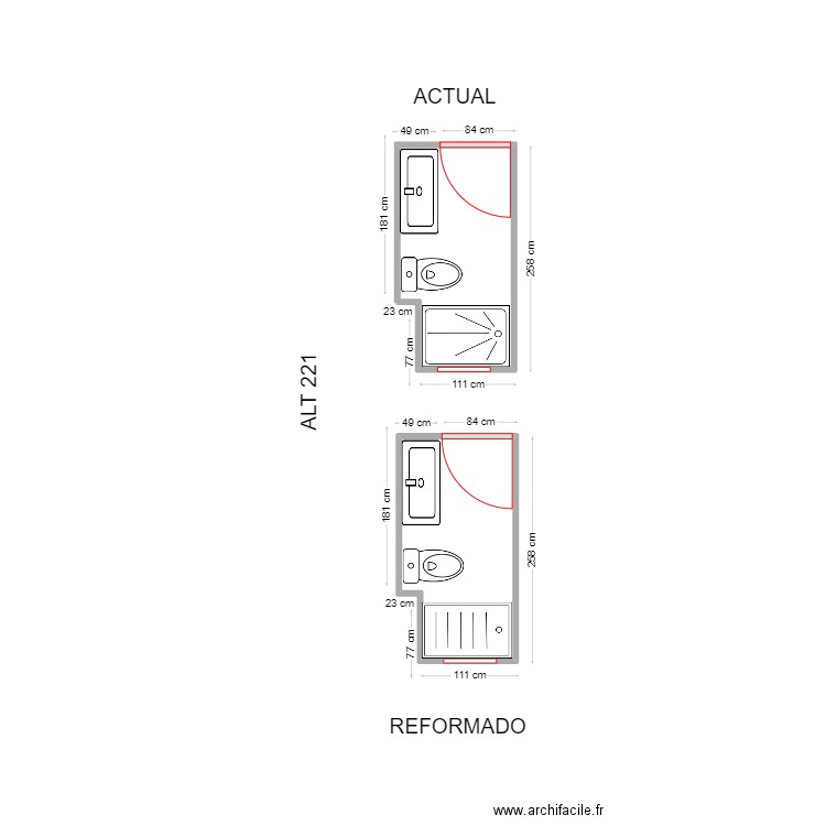 MARI LANDEIRA. Plan de 1 pièce et 3 m2