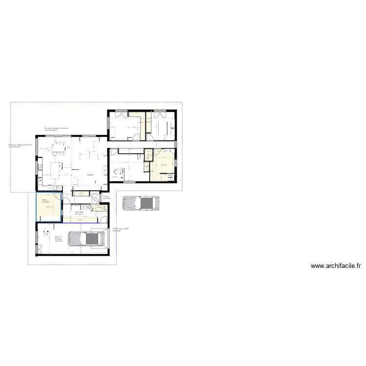 MAISON  1 MAI. Plan de 