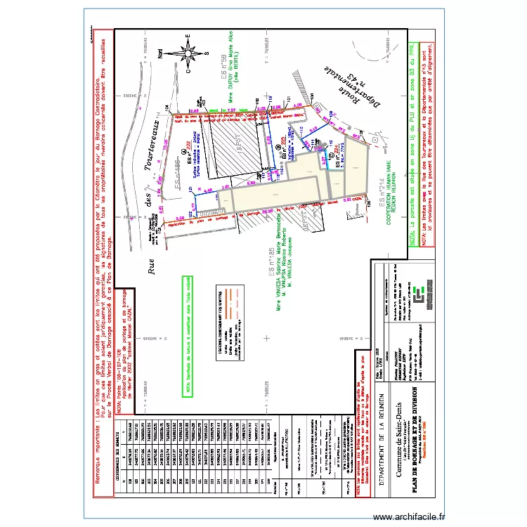 SAINT FRANCOIS . Plan de SAINT FRANCOIS . Plan de