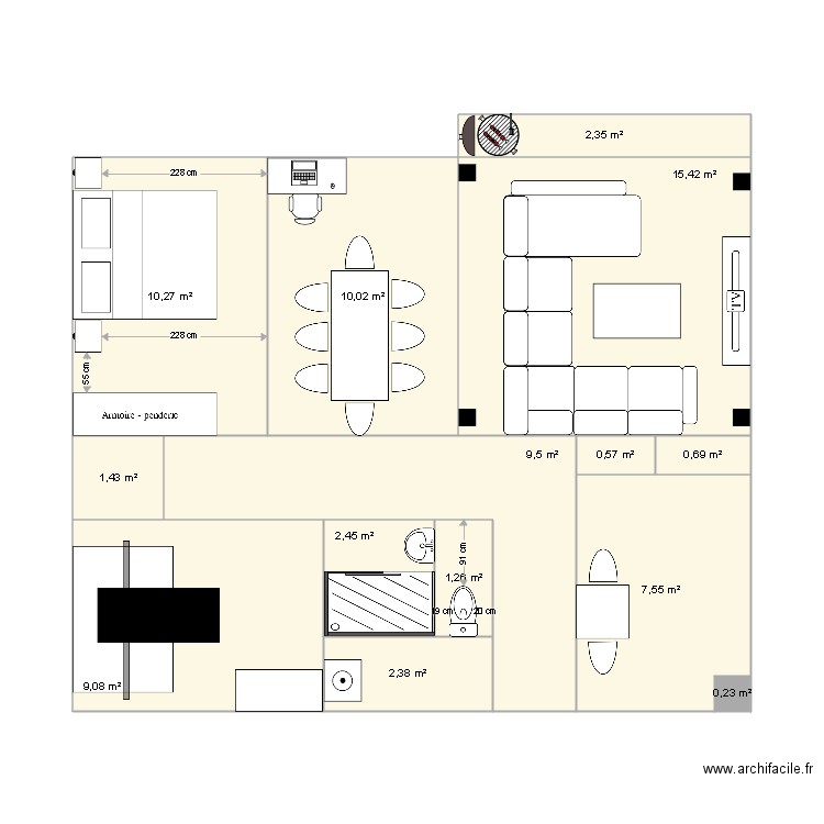 APPART1. Plan de 0 pièce et 0 m2