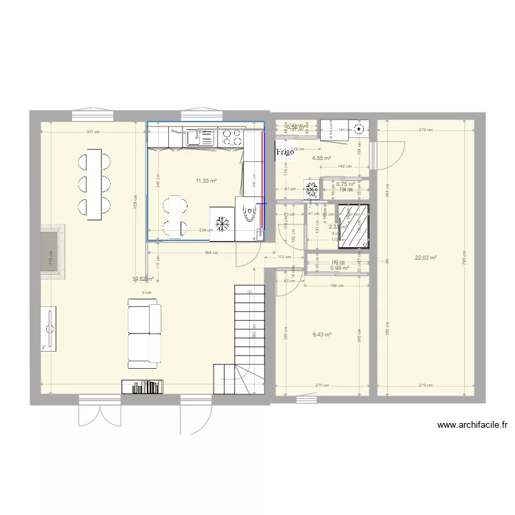 tramoyes arriv&eacute;e eau et &eacute;vacuation. Plan de 