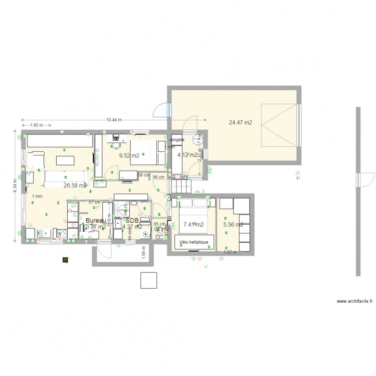 Plan Final Num 2 bis. Plan de 0 pièce et 0 m2