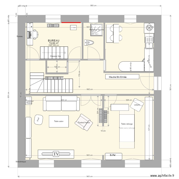 Les Myrthes RdC meubles 2. Plan de 0 pièce et 0 m2